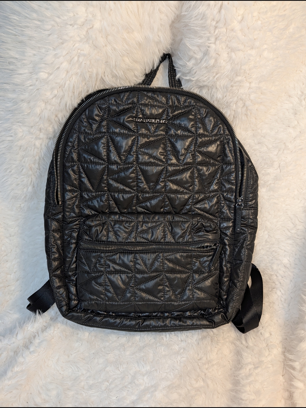Michael Kors Quilted Black  Backpack - Lightweight Everyday Carry